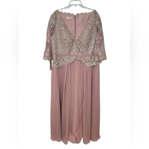 JJs House Dust Rose Lace Dress NWT 22W